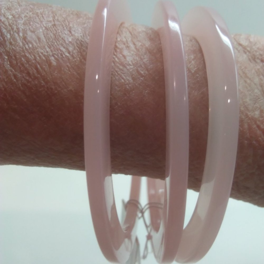 Kate Spade New Pink Stackable Bangle Bracelets - Picture 3 of 3